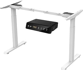 AIMEZO Escritorio de pie Eléctrico Regulable en Altura Mesa Elevable Ajustable con Motor Dual Carga de 120 kg con Memory S...