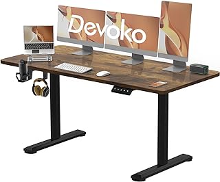 Anuncio patrocinado: Devoko Escritorio Elevable Eléctrico con Tablero 160 x 70cm, Escritorio Regulable en Altura 73-118cm,...