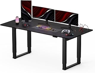 SANODESK Escritorio Elevable Eléctrico (180x80 cm) - Escritorio para Juegos, Gaming Mesa, Escritorio Regulable en Altura c...