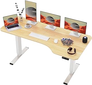 SANODESK QS+ 160 x 75 cm Escritorio Elevable Eléctrico con Tablero Escritorio Regulable en Altura Eléctrico Telescópico Bi...